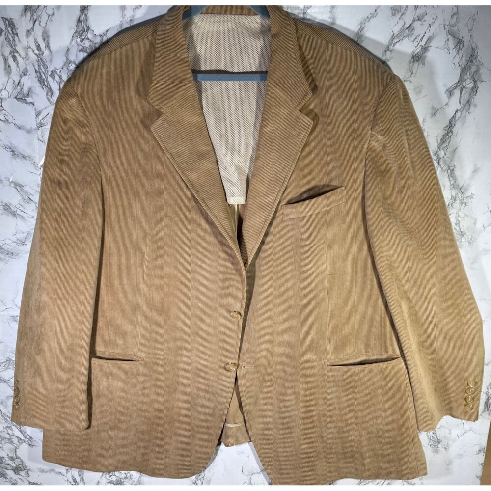 Vintage LaCrosse McNavy Ltd. Size 3X (approx) Brown Corduroy Blazer Jacket